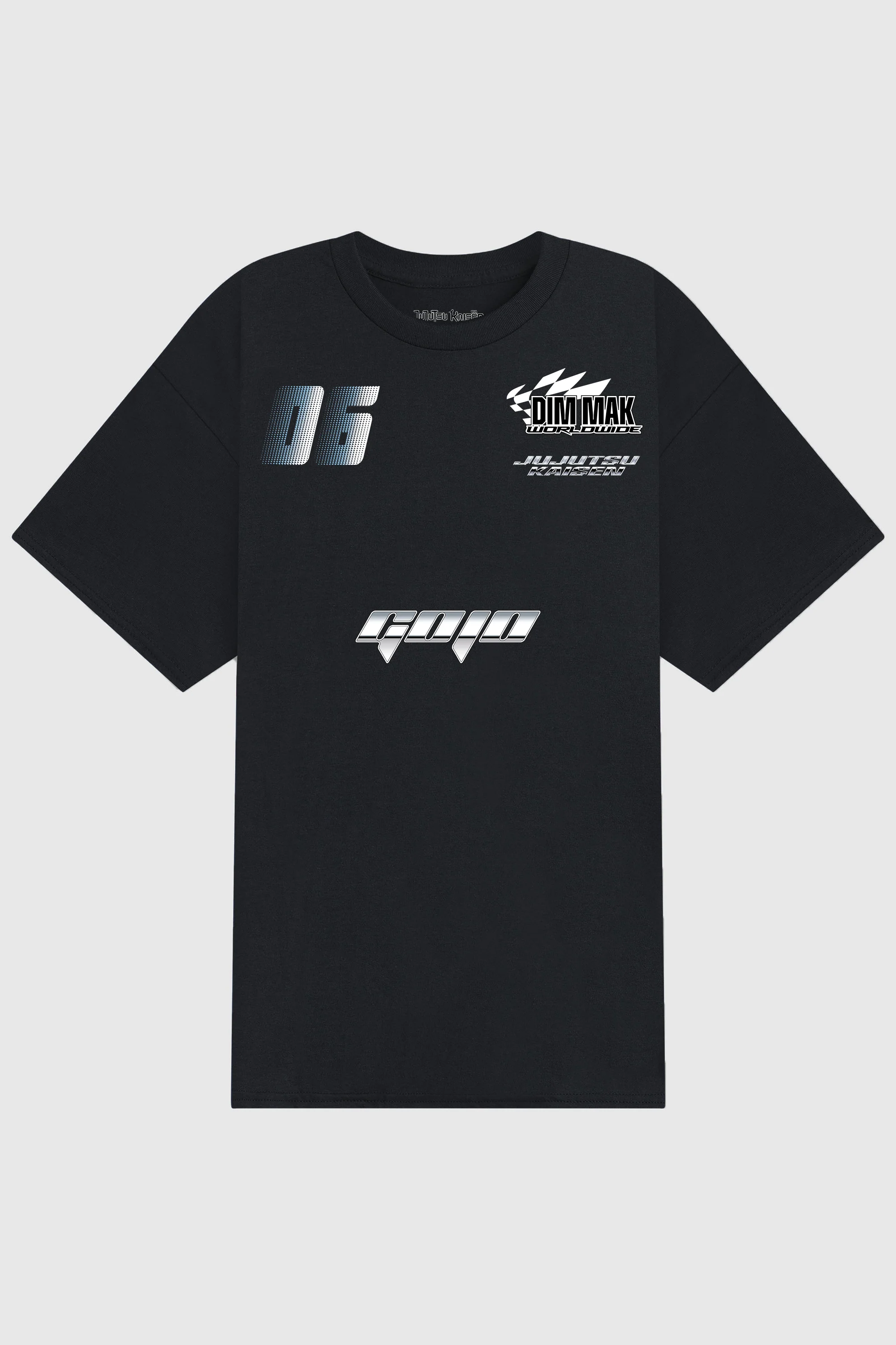 Dim Mak x Jujutsu Kaisen - Gojo Racer Tee - Black - Image 2