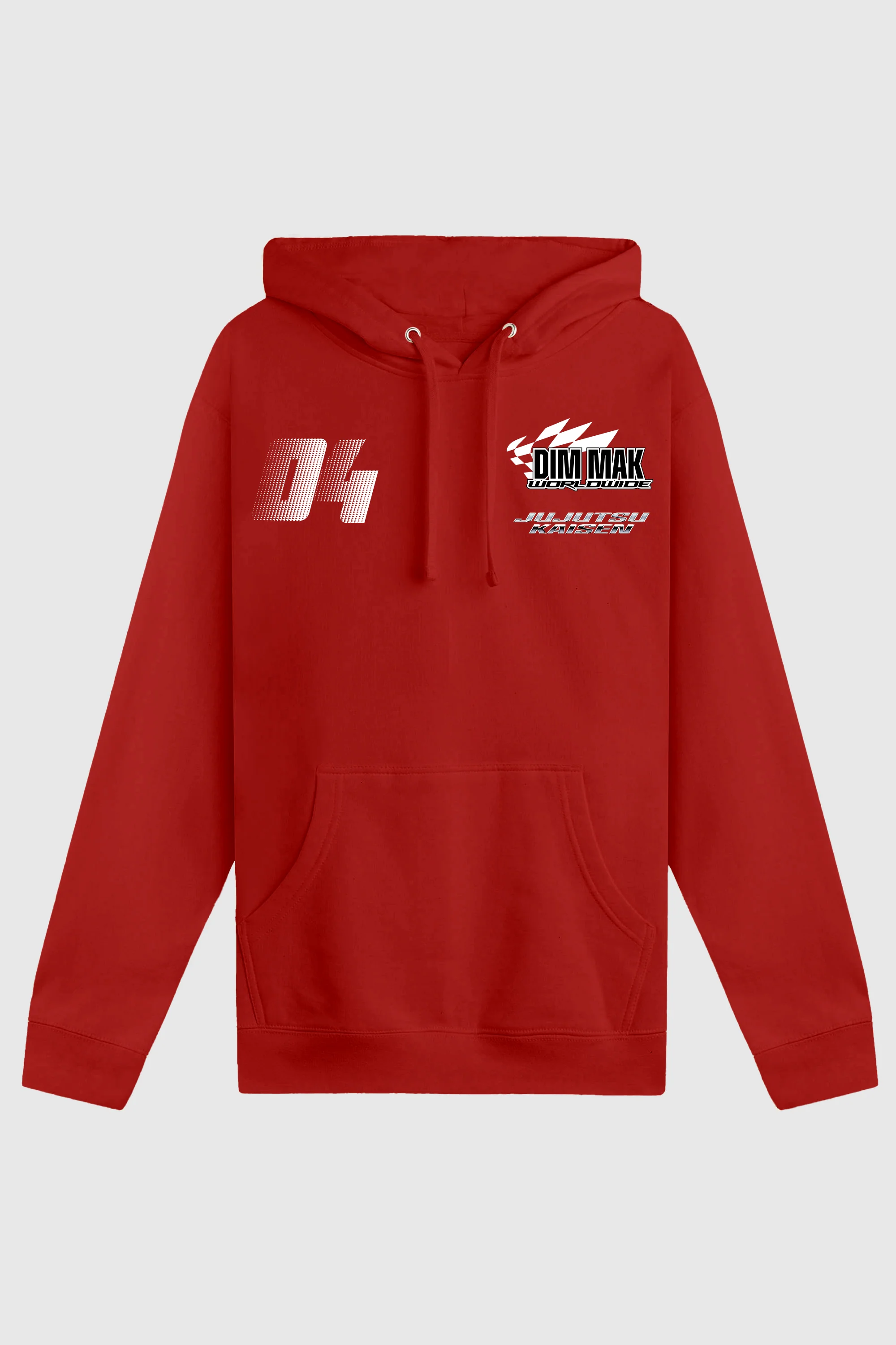 Dim Mak x Jujutsu Kaisen - JJK Racing Hoodie - Red - Image 2