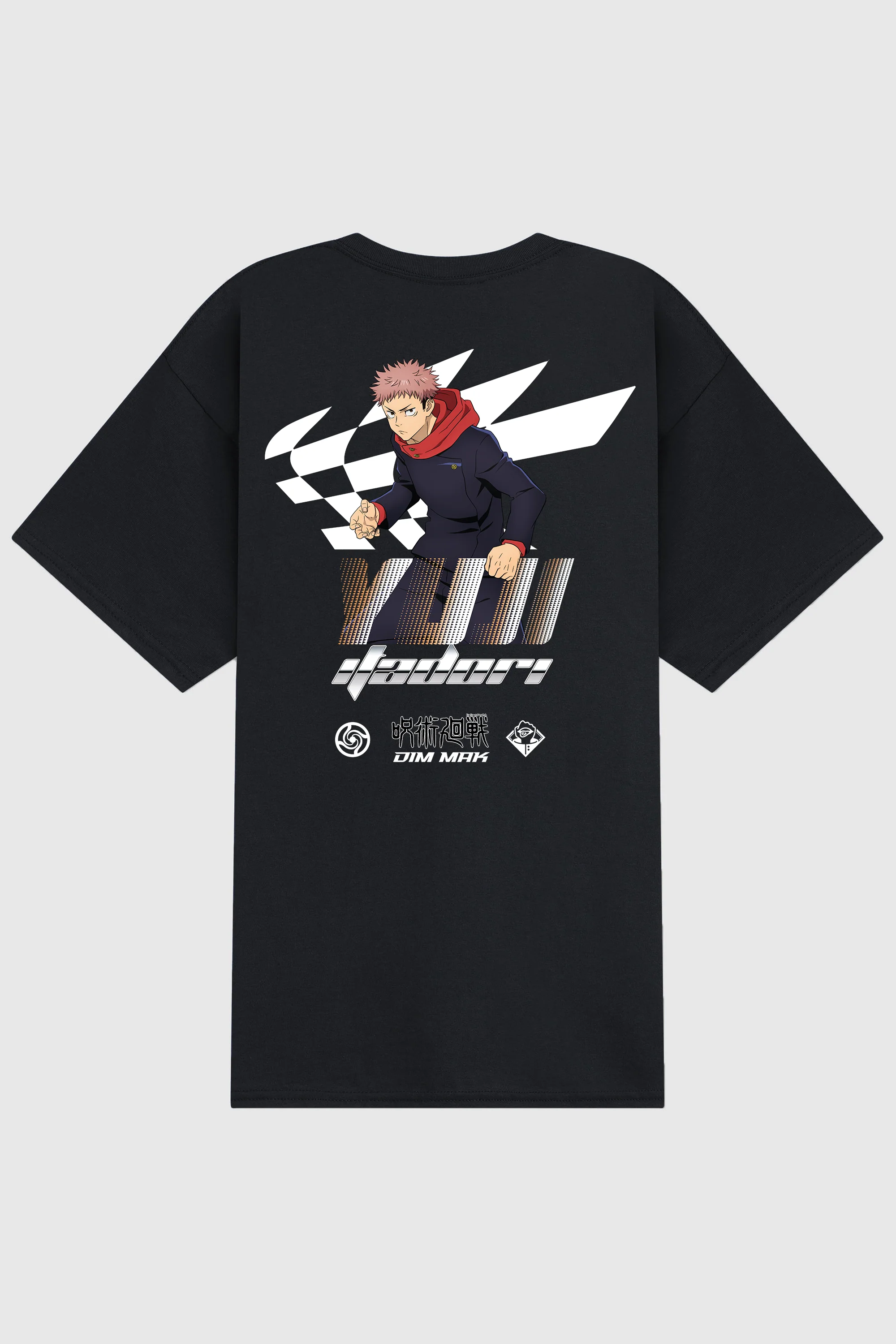 Dim Mak x Jujutsu Kaisen - Yuji Racer Tee - Black