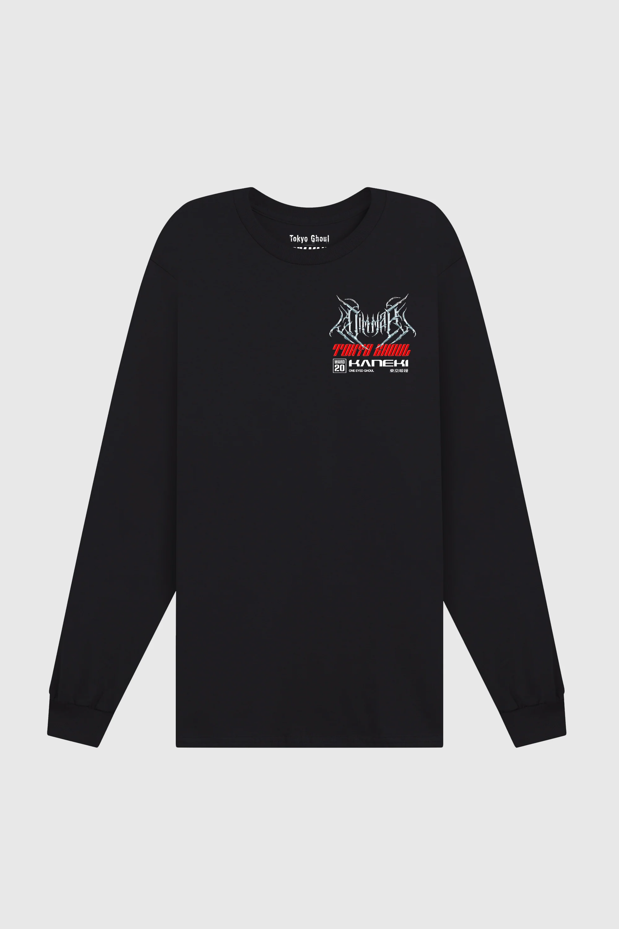Dim Mak x Tokyo Ghoul - Kaneki LS Tee - Black - Image 2