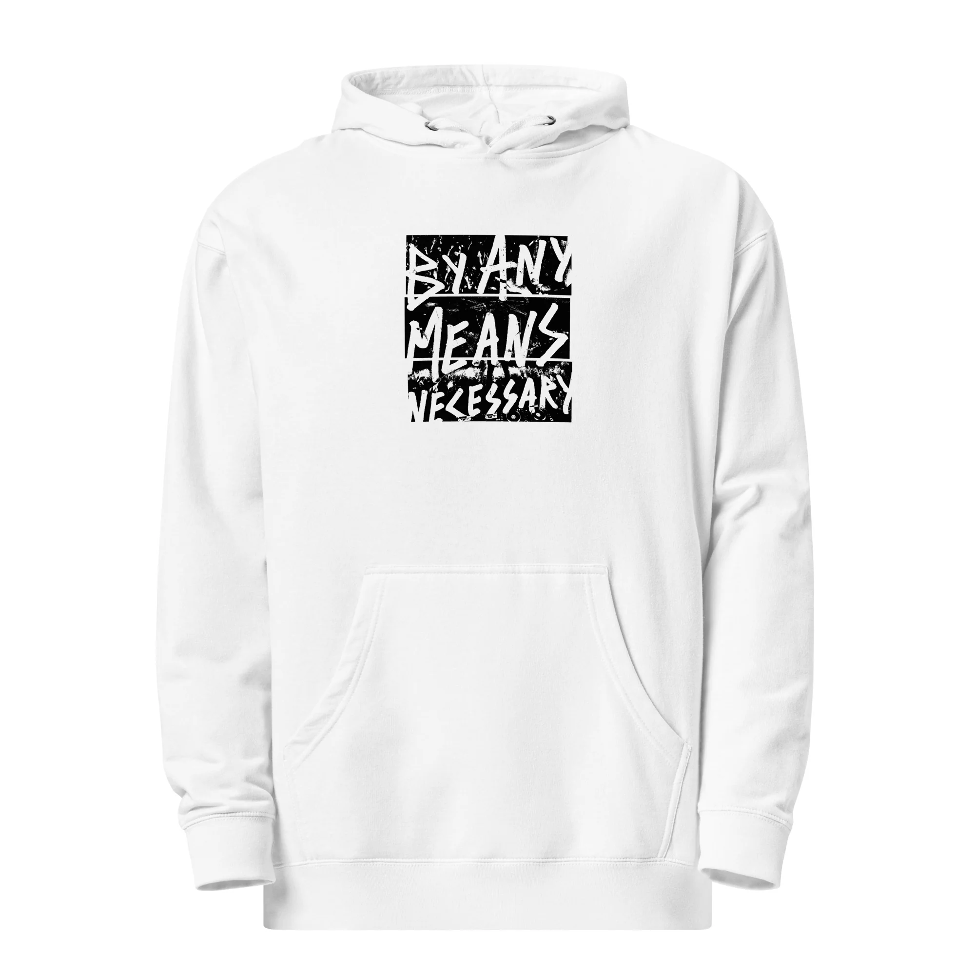 DM30 - By Any Means Necessary Hoodie - White