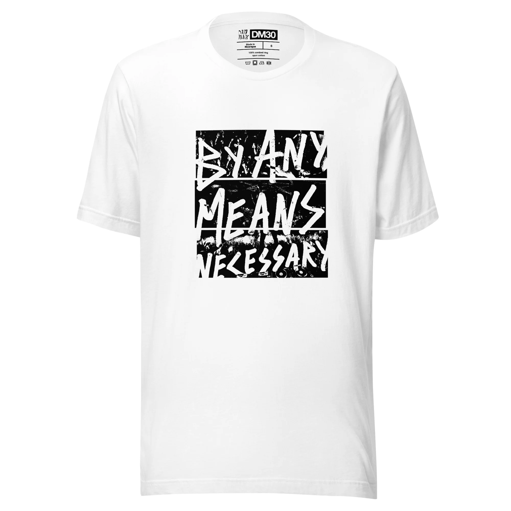 DM30 - By Any Means Necessary Tee - White