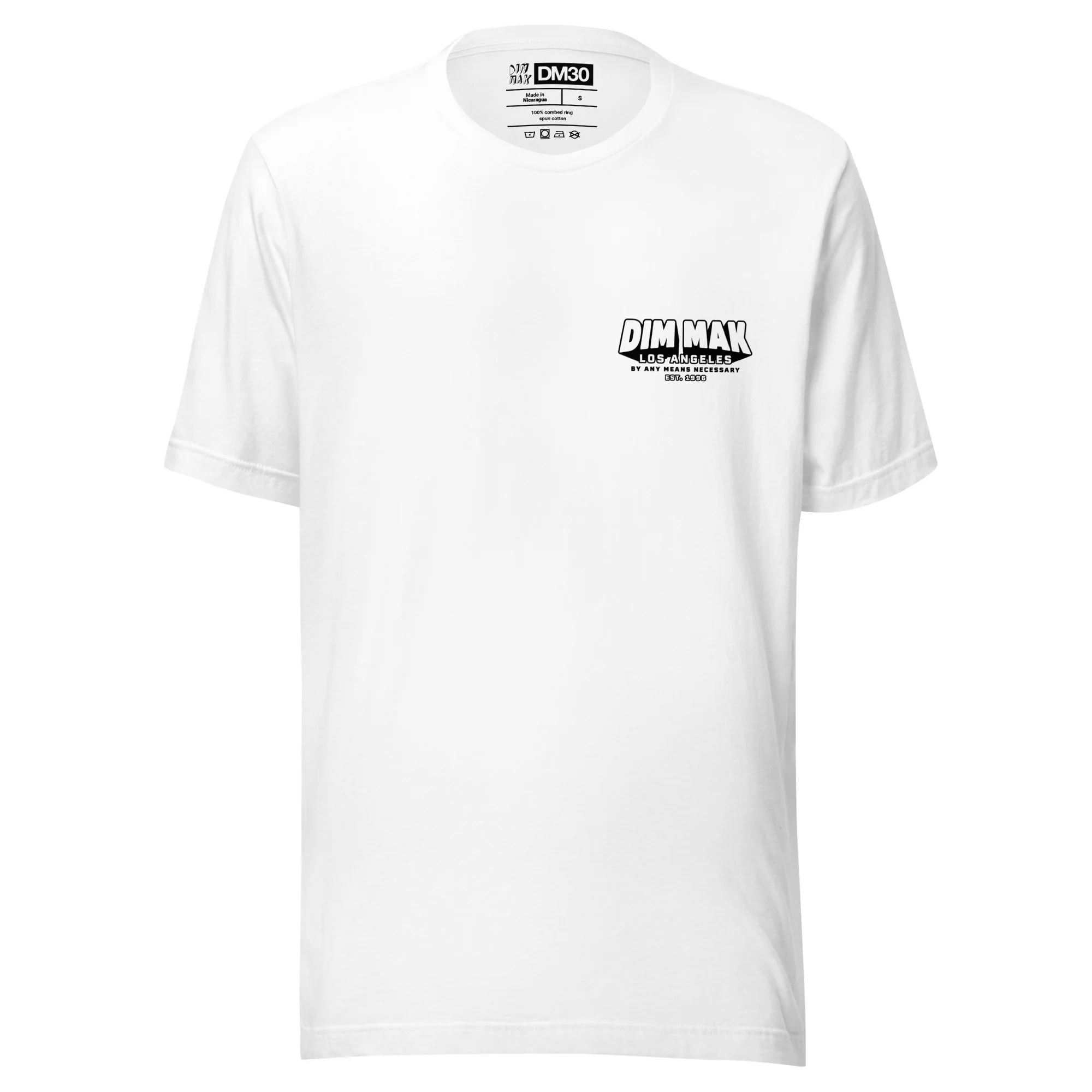 DM30 - Dim Mak Label Stamp Tee - White