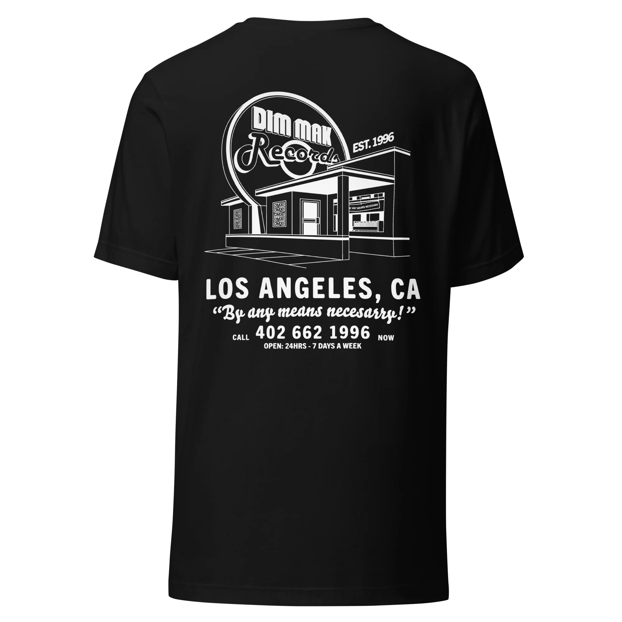 DM30 - Dim Mak Record Store Tee - Black - Image 2