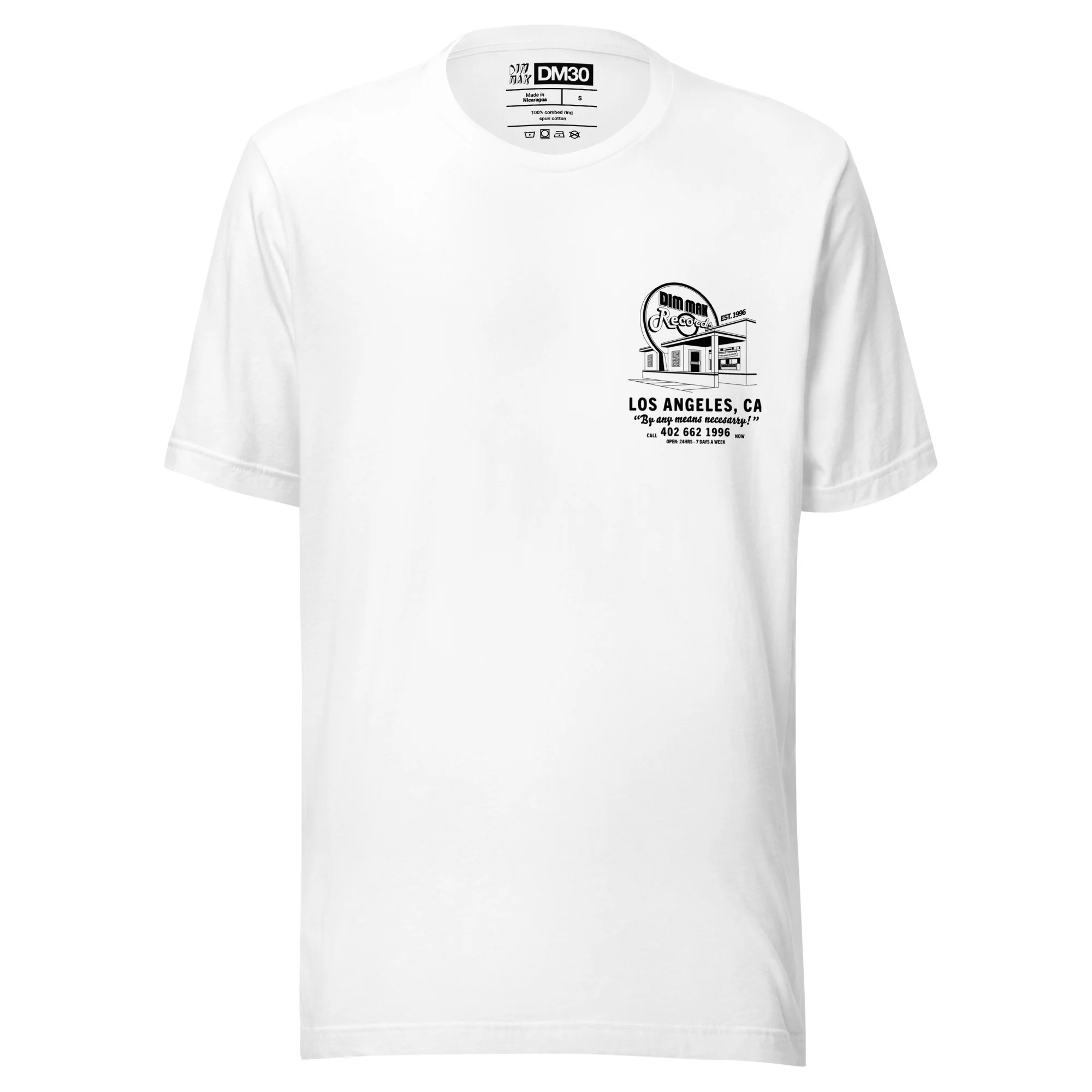 DM30 - Dim Mak Record Store Tee - White