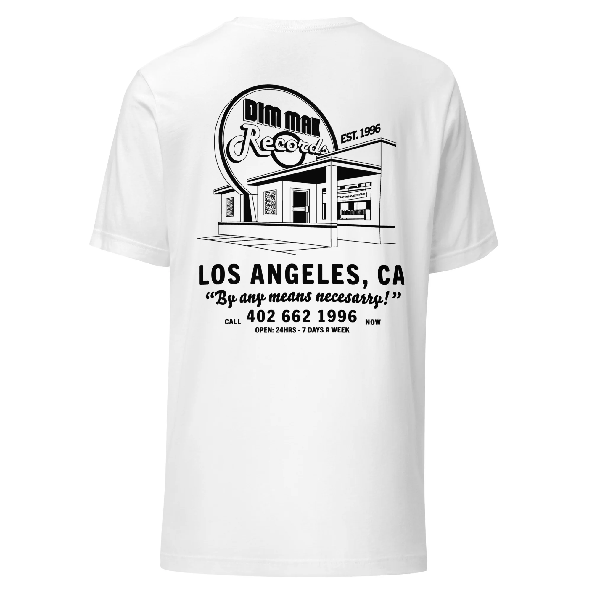 DM30 - Dim Mak Record Store Tee - White - Image 2