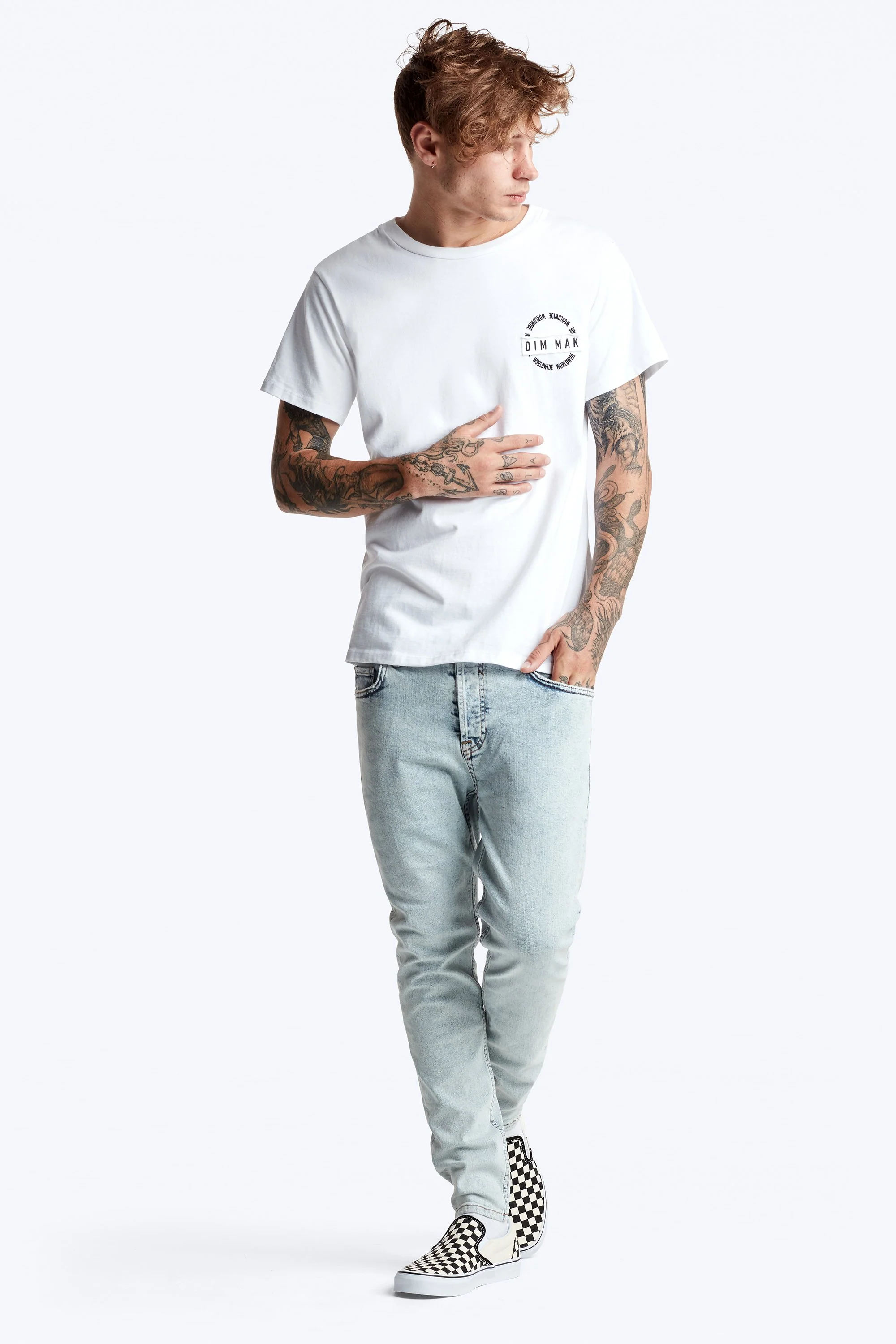 Dim Mak Essential Short Sleeve Tee - White - Image 3