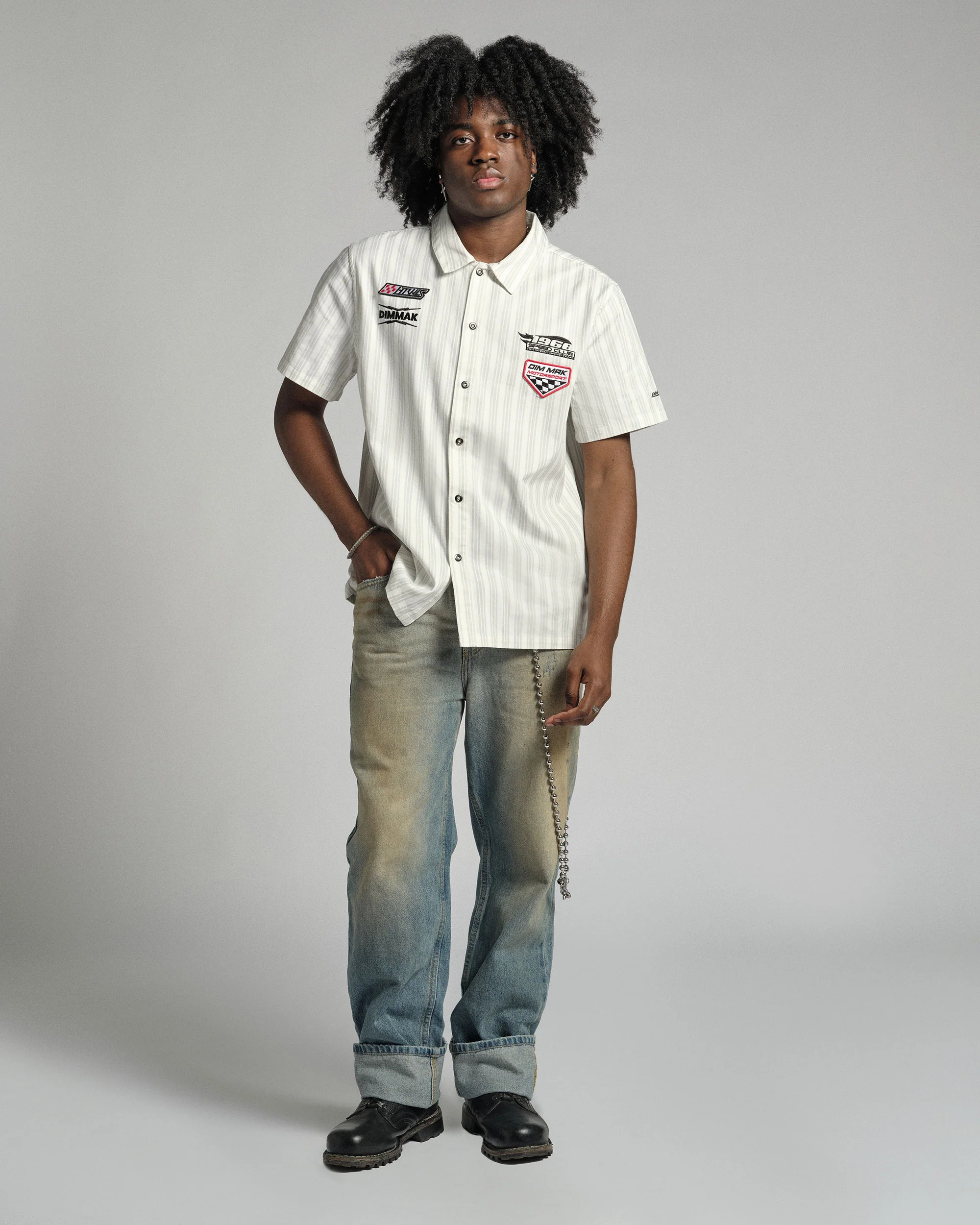 Hot Wheels™ x DIM MAK COLLECTION® - Pit Crew Woven Shirt - Image 5