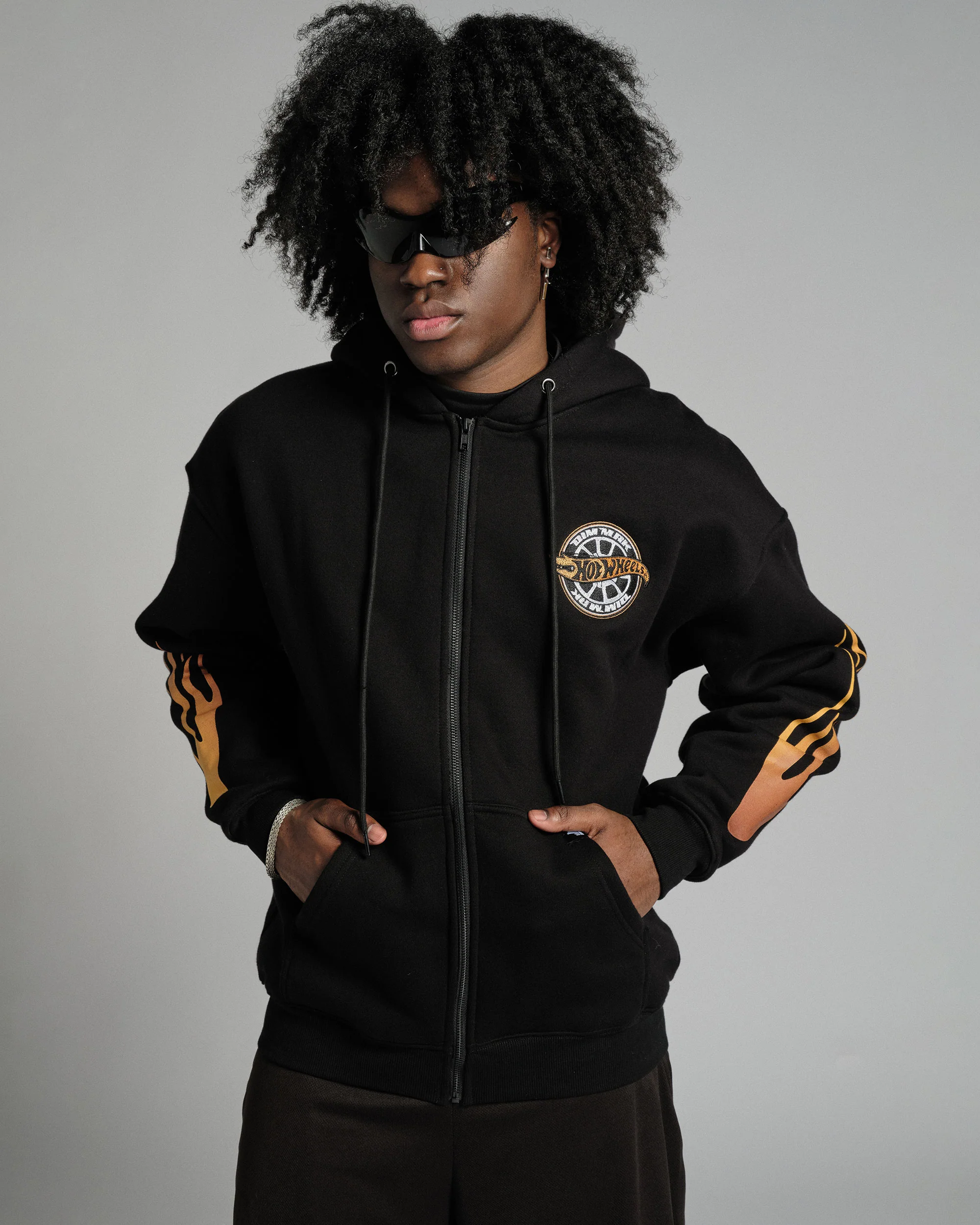 Hot Wheels™ x DIM MAK COLLECTION® - Tire Crew Zip Hoodie - Image 6
