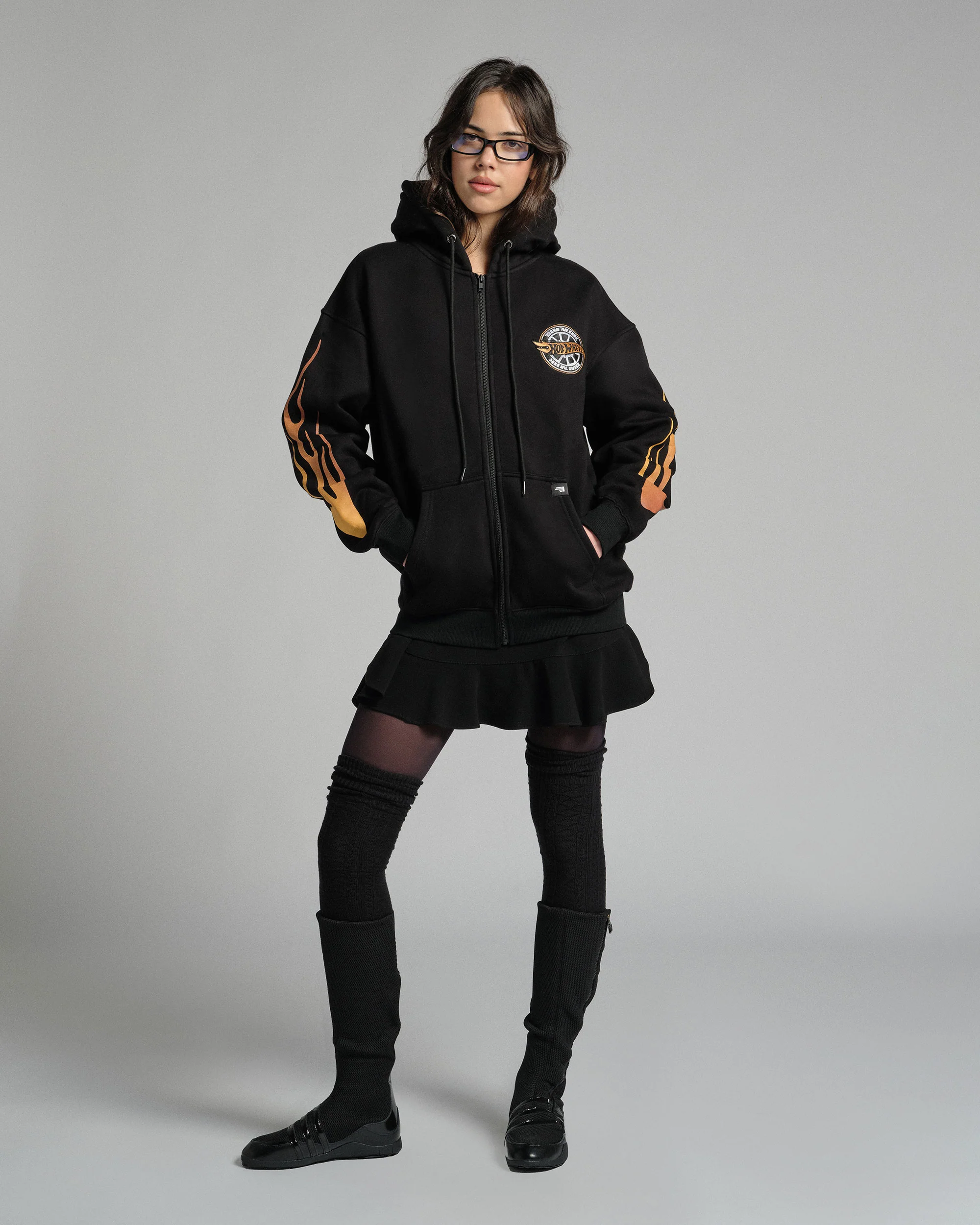 Hot Wheels™ x DIM MAK COLLECTION® - Tire Crew Zip Hoodie - Image 9
