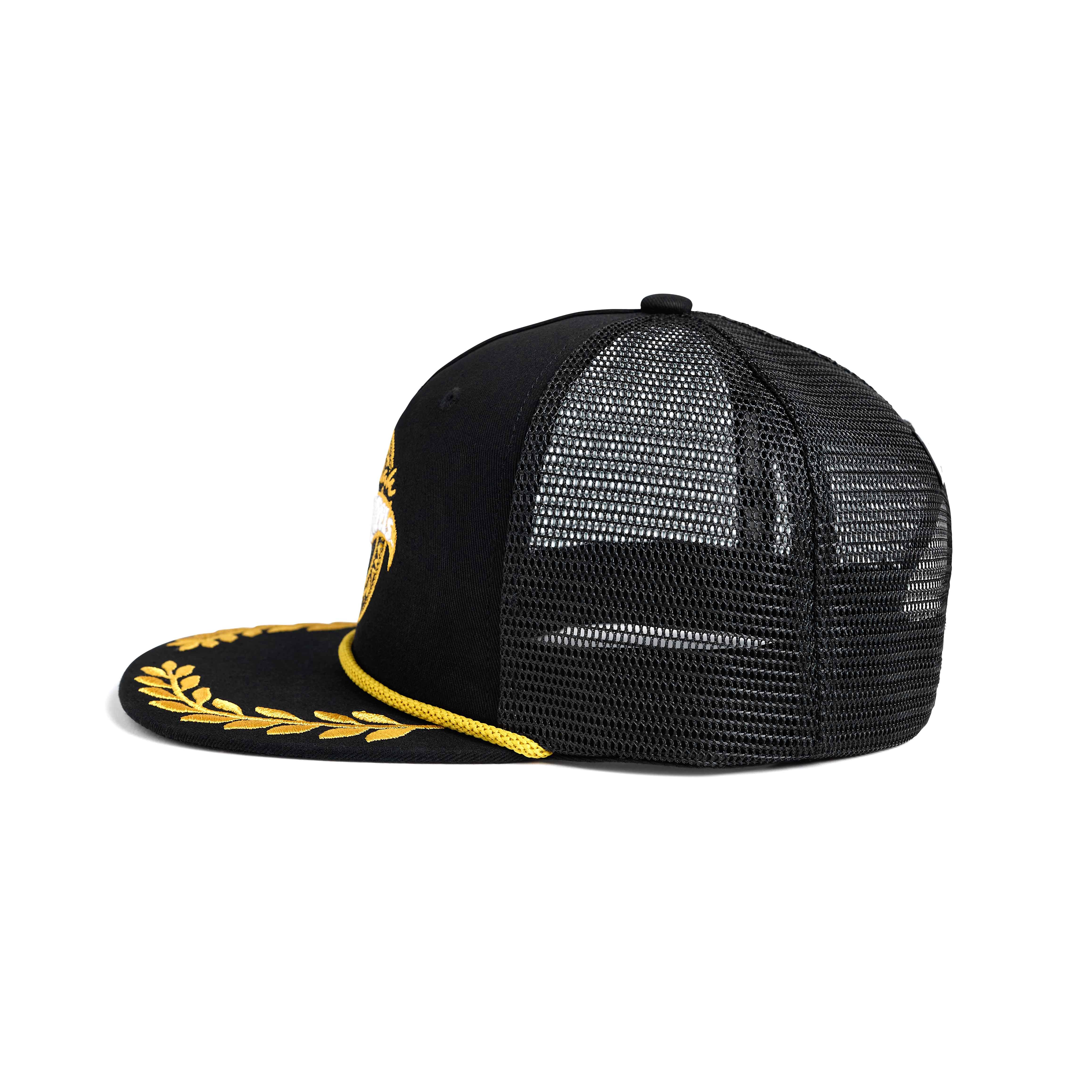 Hot Wheels™ x DIM MAK COLLECTION® - Worldwide Gold Crest Mesh Trucker Hat - Image 4
