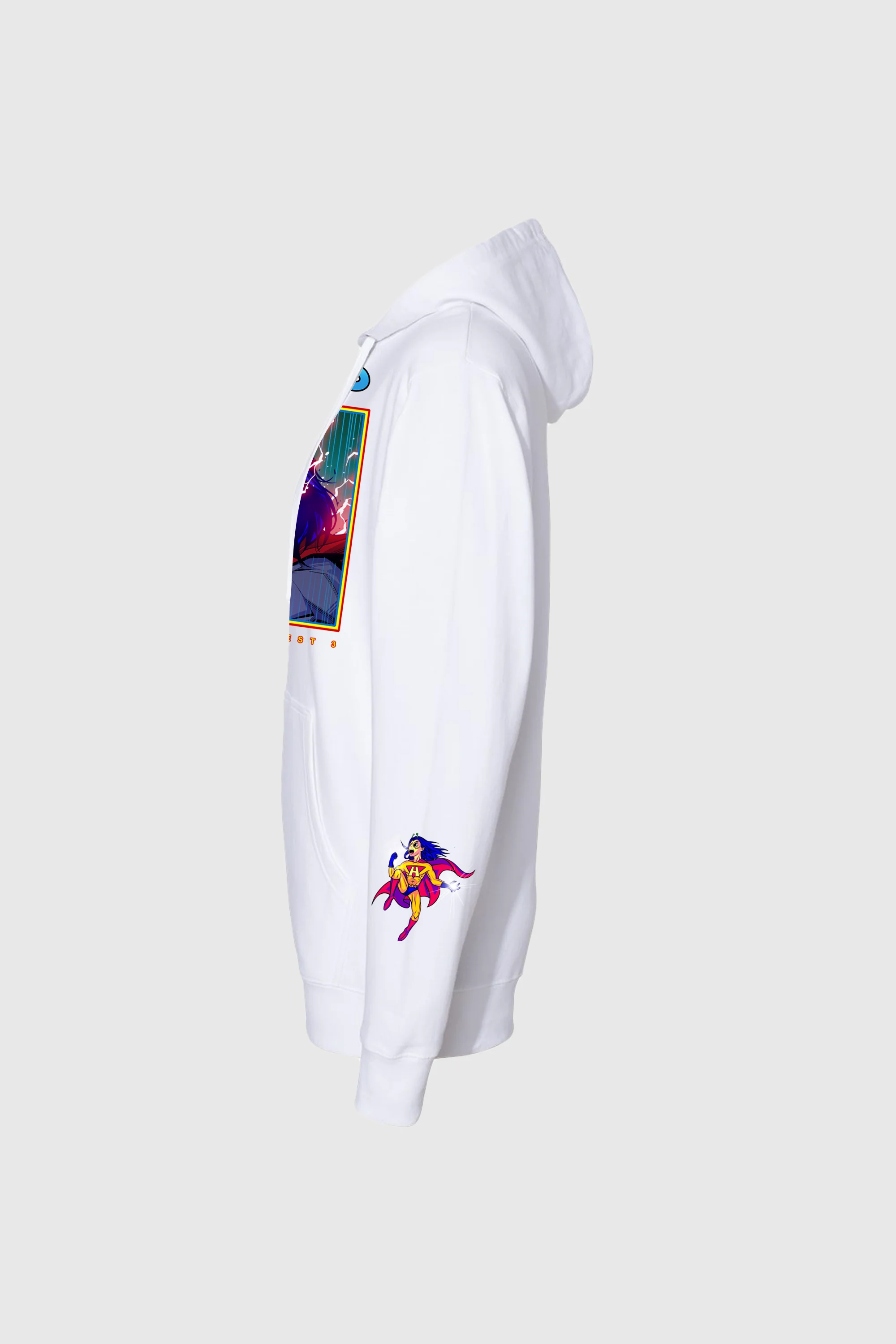 Steve Aoki - HiROQUEST 3 Tour Hoodie - White - Image 3