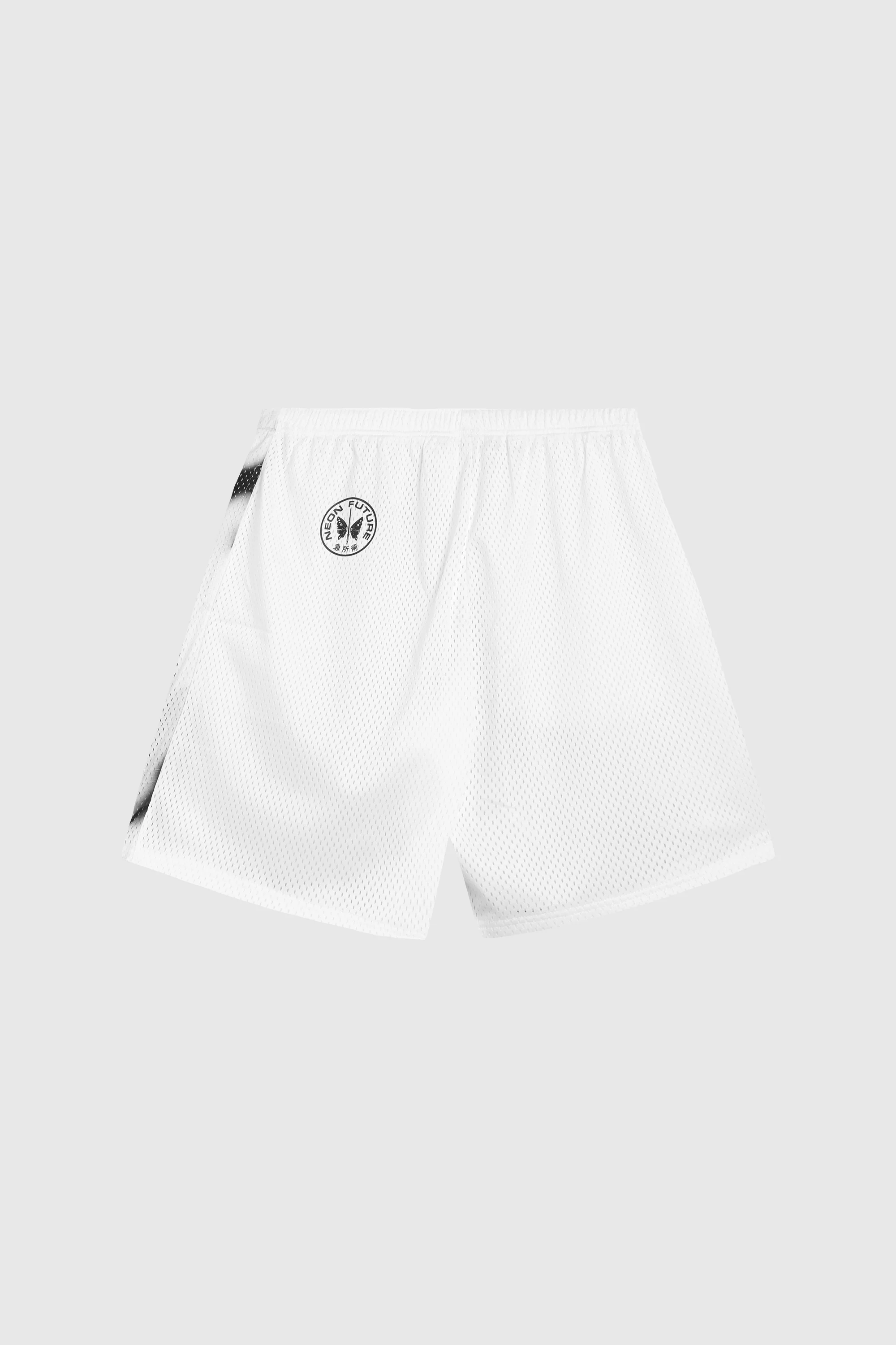 Tr. 15 - "Lightning" Basketball Shorts - White - Image 2